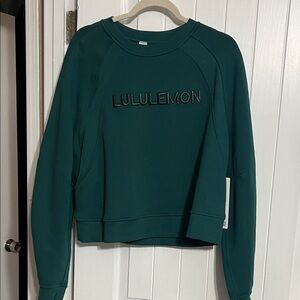 lululemon athletica Women's Crew Sweatshirt in Deep Green